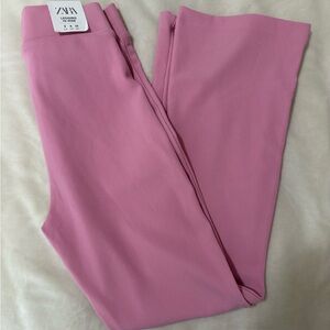 Zara Pink Ribbed Pants